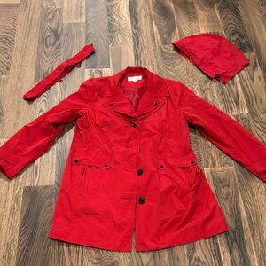 Michael Kors Red Trench Coat